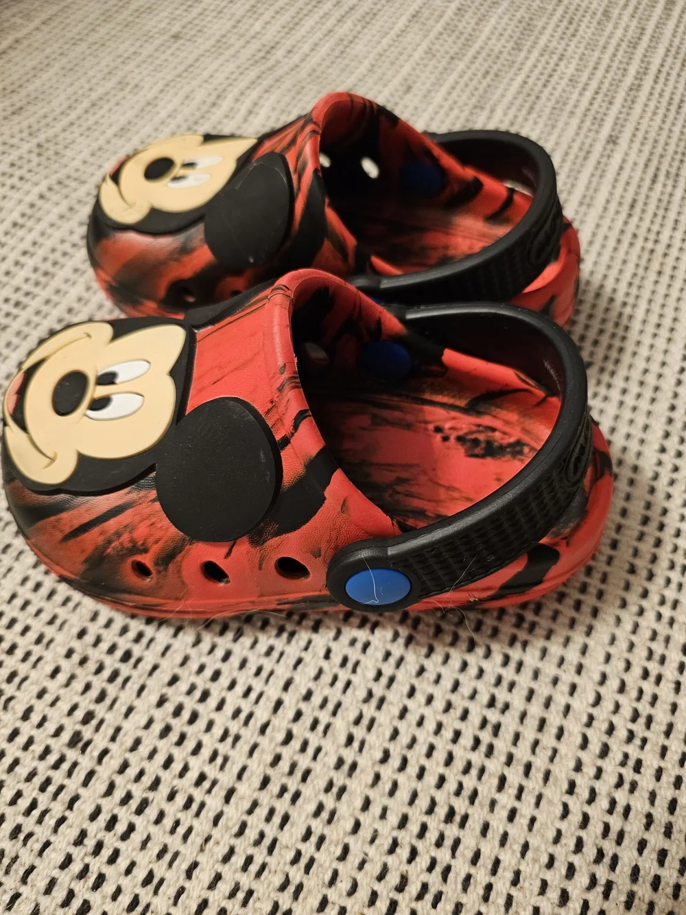 Disney Mickey Mouse Red and Black Kids Clog Sandals